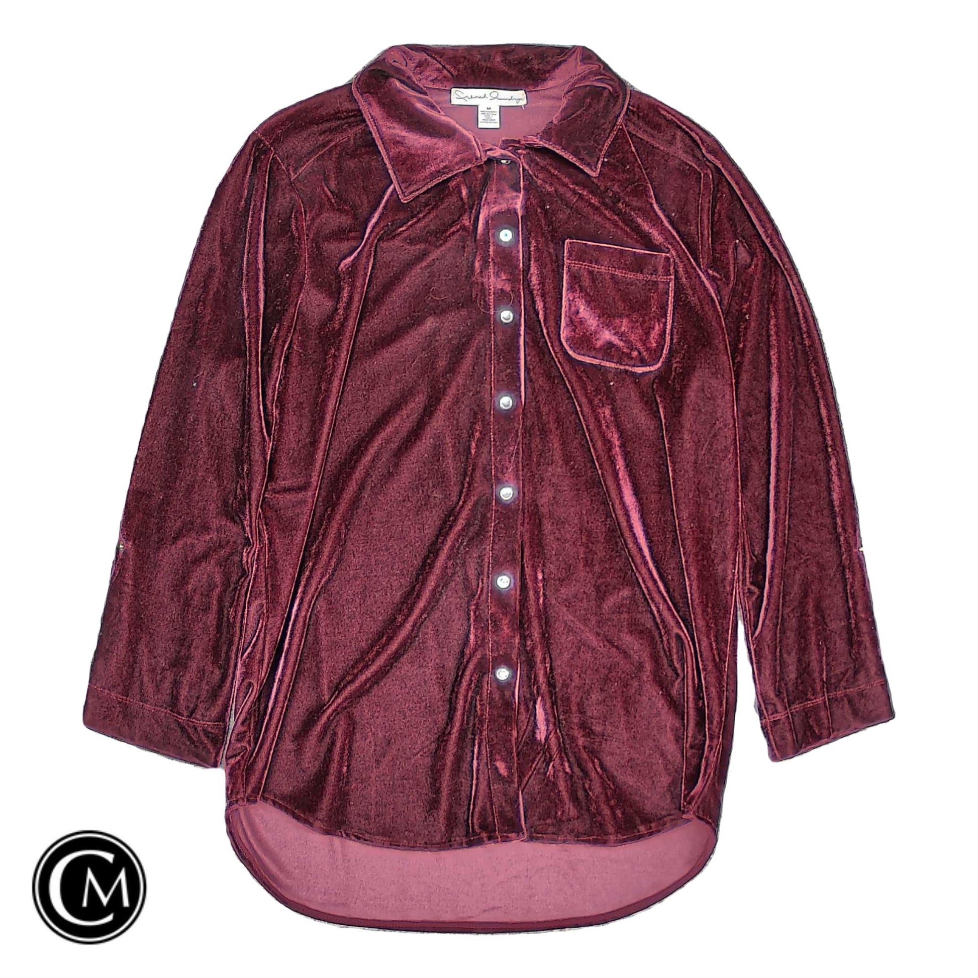 Top Ls By French Laundry In Maroon, Size: M image 1
