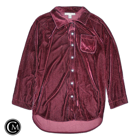 Top Ls By French Laundry In Maroon, Size: M image 1