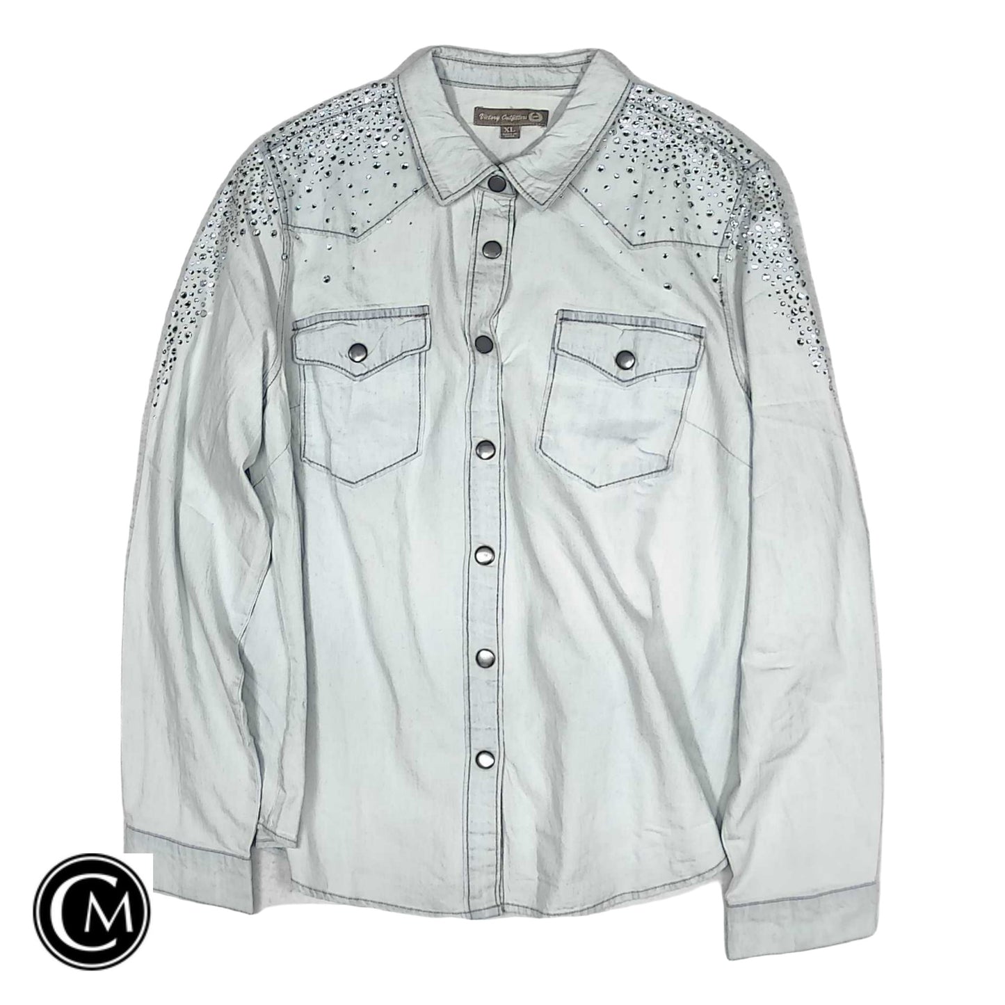 Top Ls By Cmb In Blue Denim, Size: Xl image 1