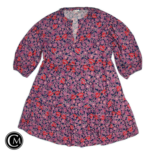 Dress Casual Short By Sundry In Orange & Purple, Size: S image 1