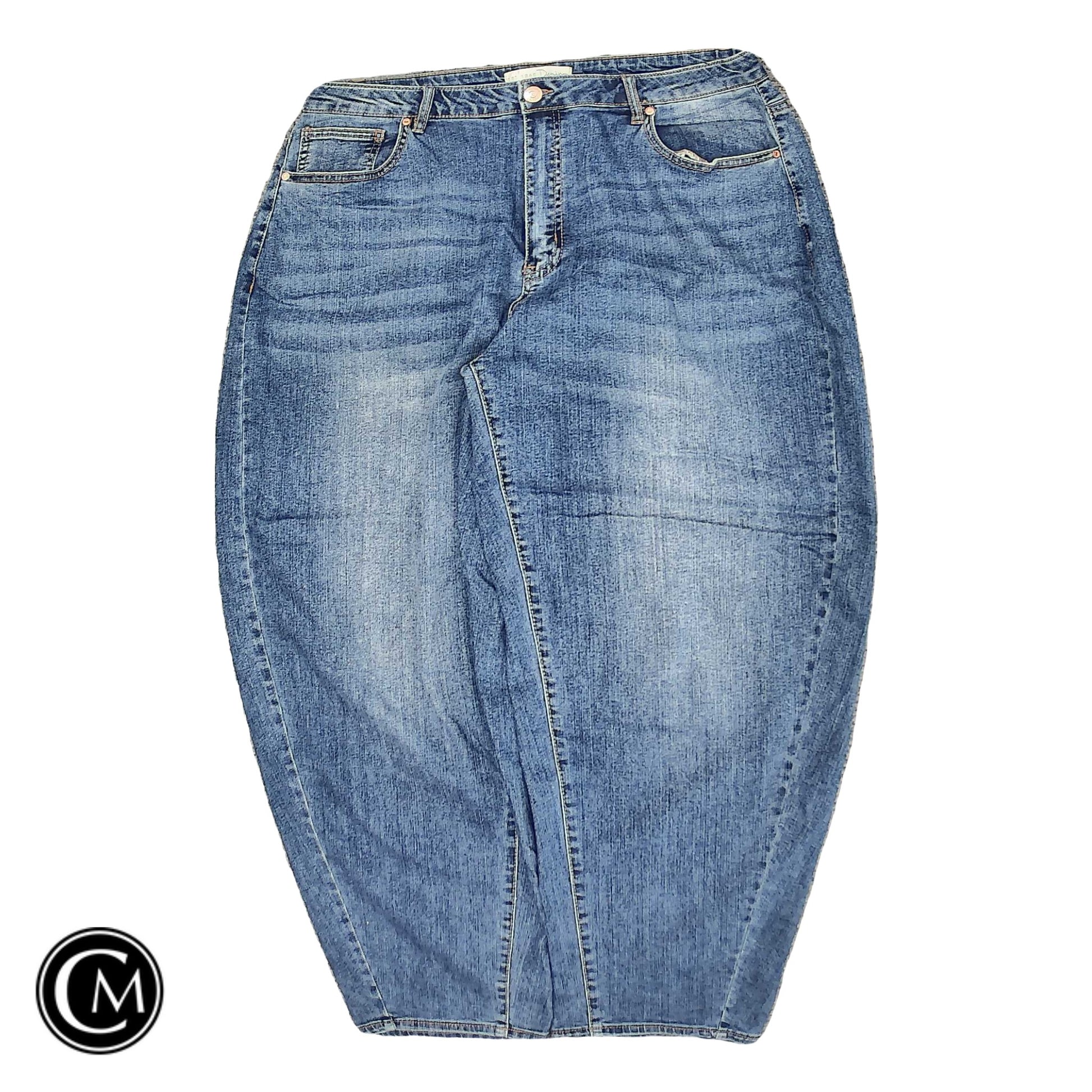 Jeans Straight By Cato In Blue Denim, Size: 18 image 1