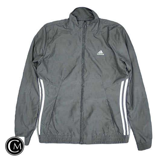 Athletic Jacket By Adidas In Black, Size: S image 1