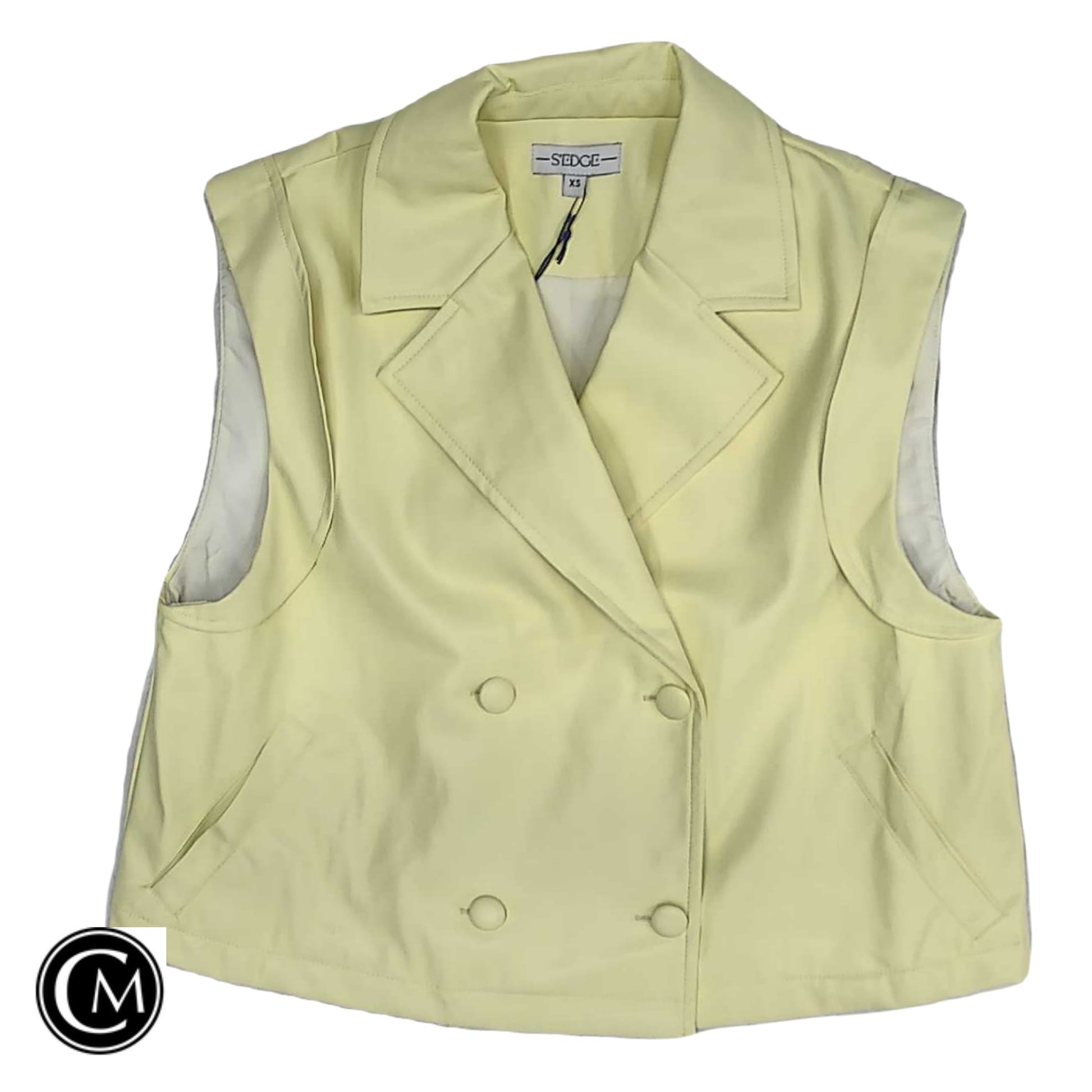 Vest Other By Clothes Mentor In Yellow, Size: Xs image 1