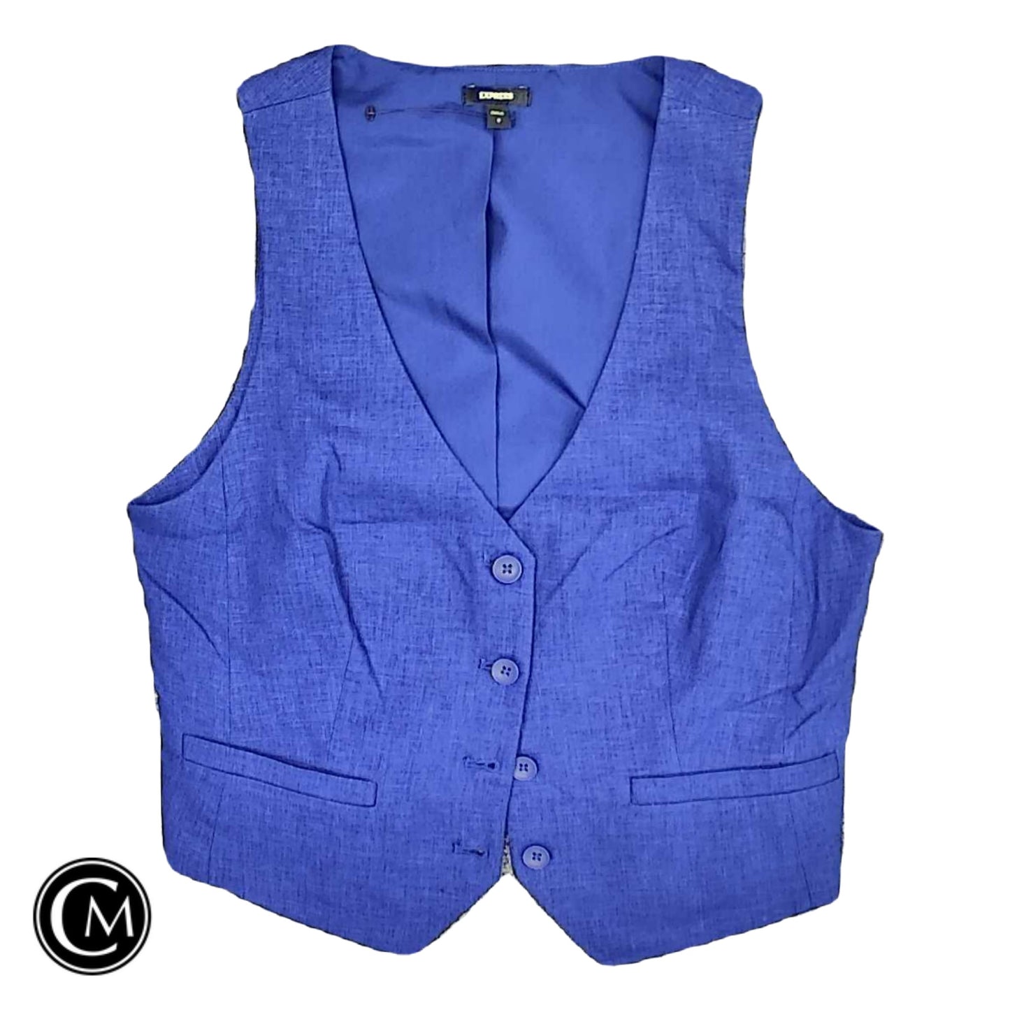 Vest Other By Express In Blue, Size: S image 1