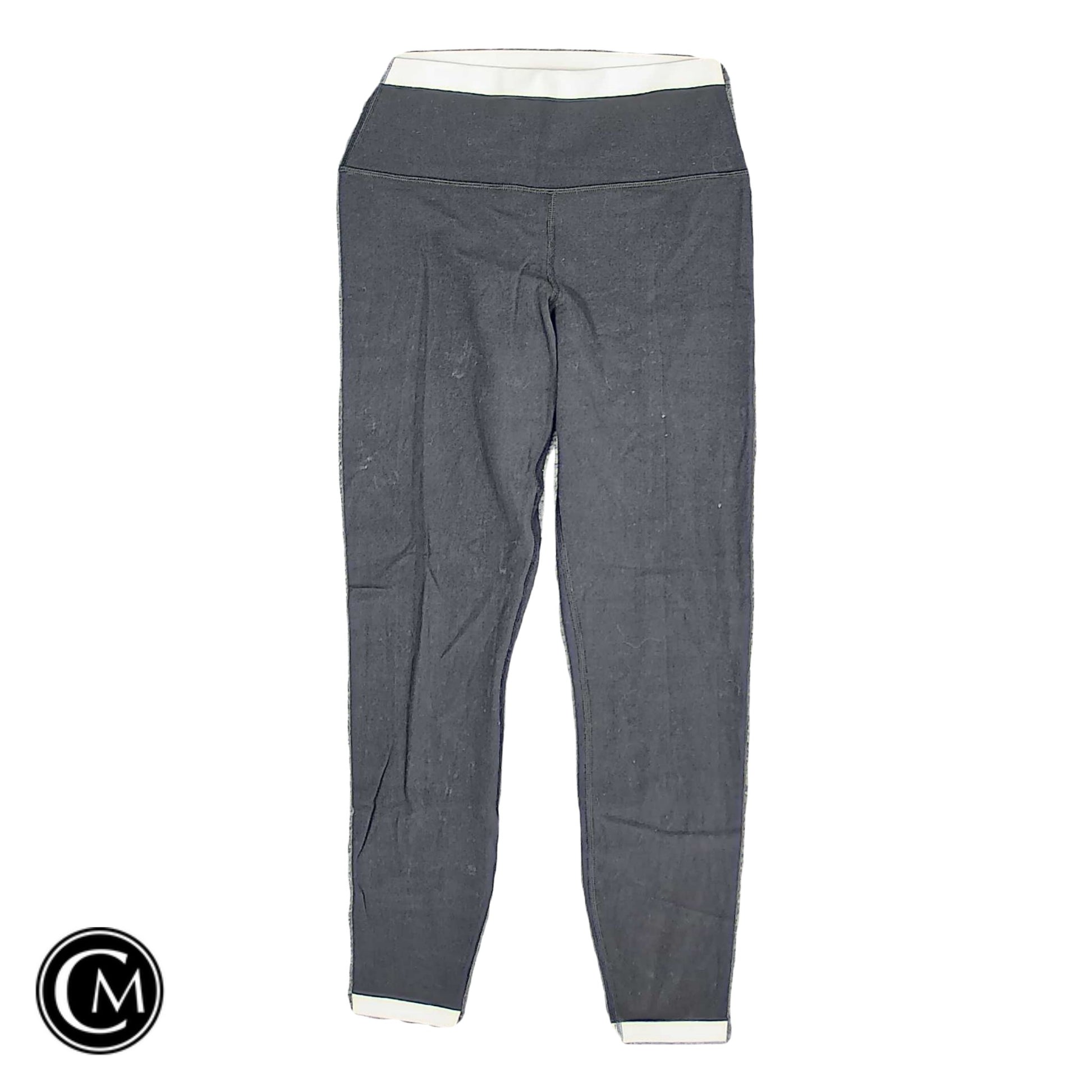 Athletic Leggings By Athleta In Black & Cream, Size: S image 1