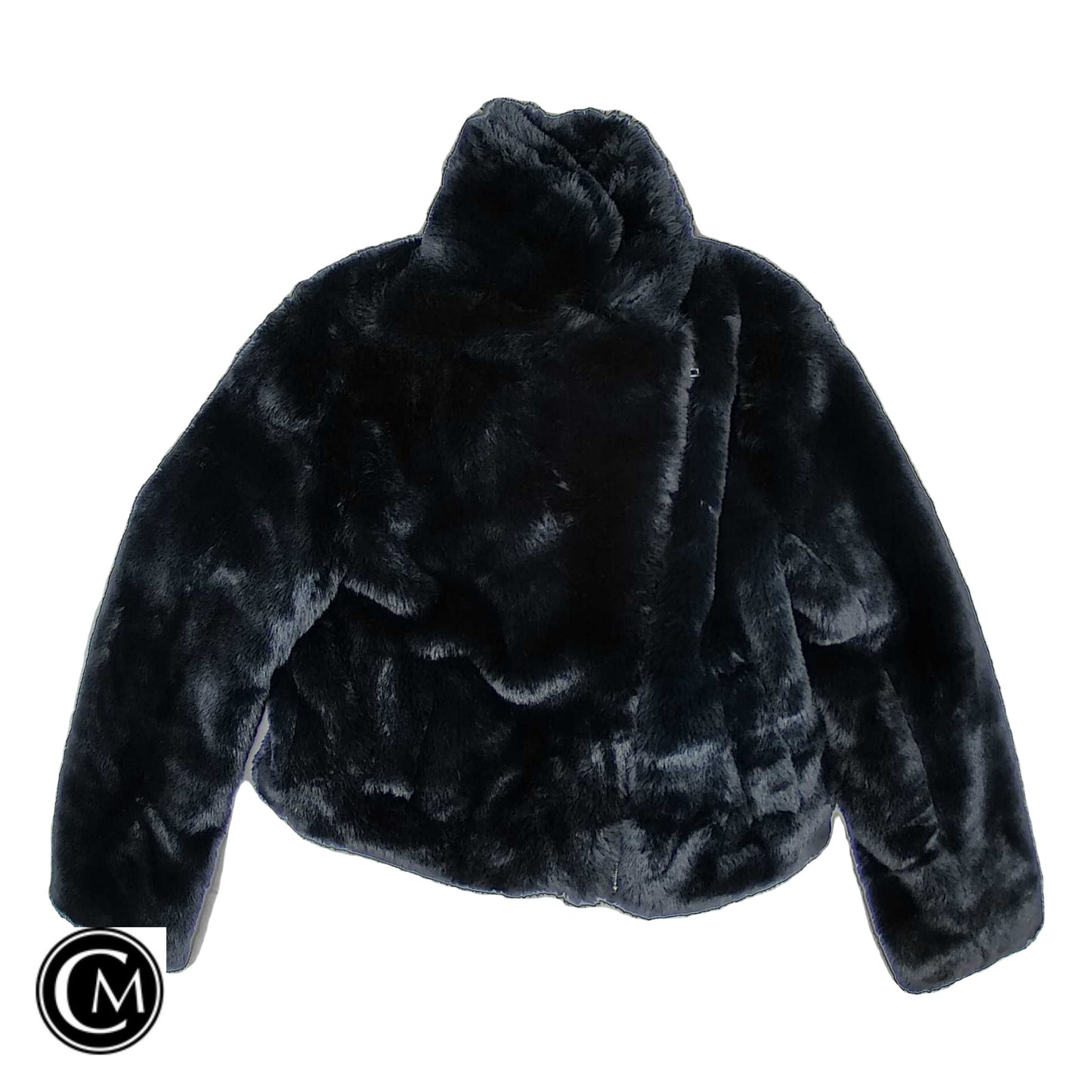 Jacket Faux Fur & Sherpa By Forever 21 In Black, Size: Xs image 1