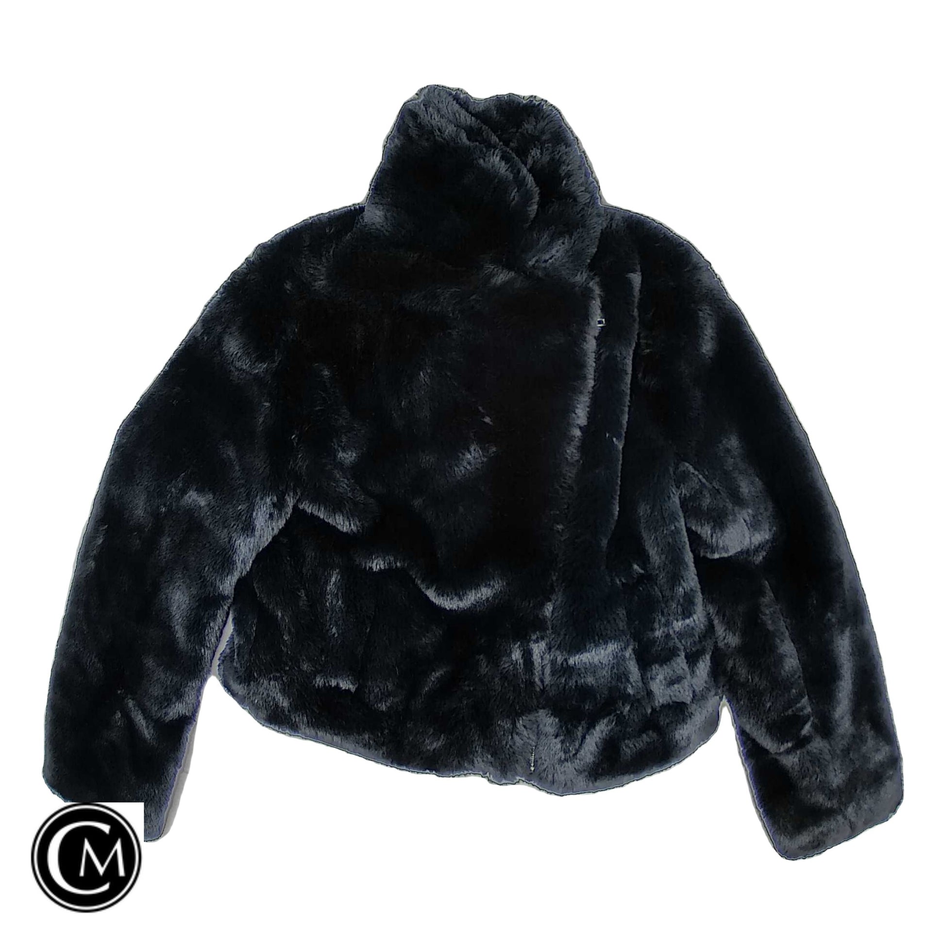 Jacket Faux Fur & Sherpa By Forever 21 In Black, Size: Xs image 1