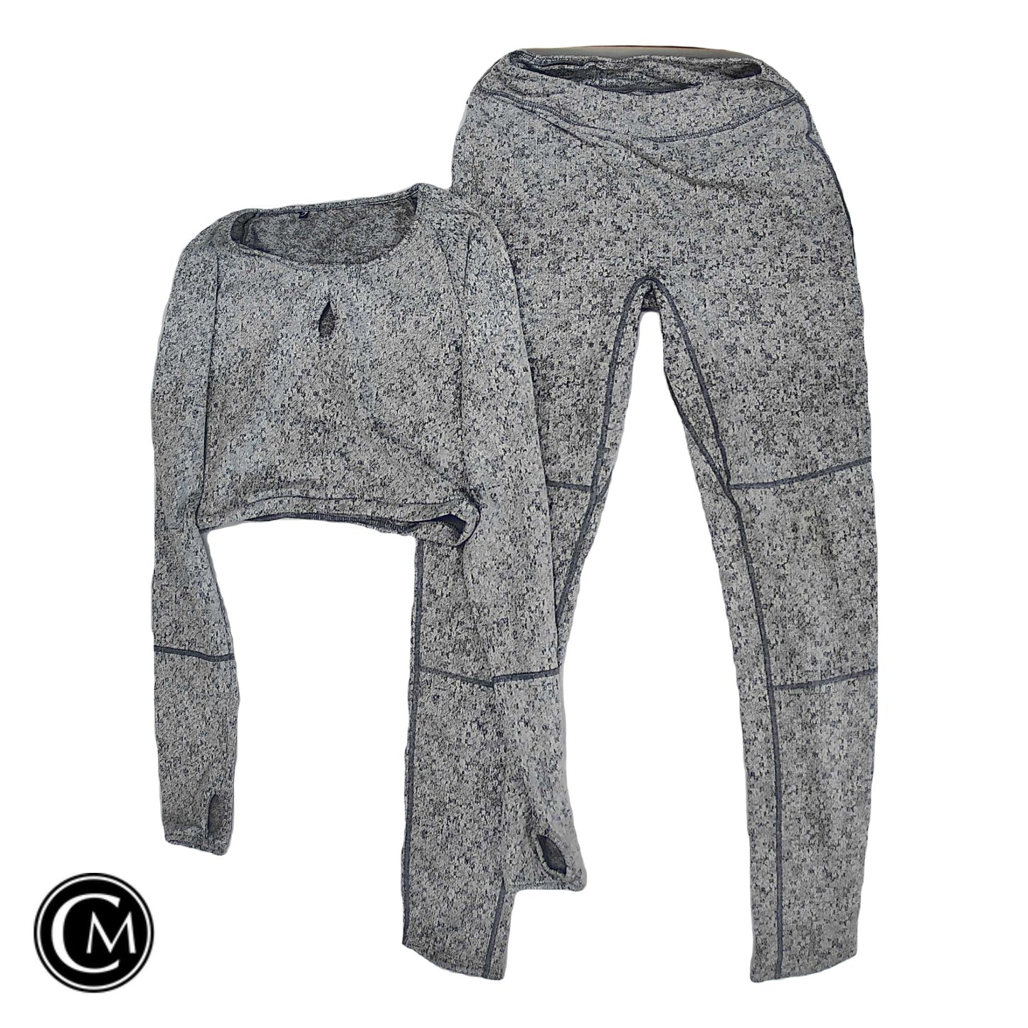 Athletic Pants 2pc By Gym Shark In Grey, Size: S image 1