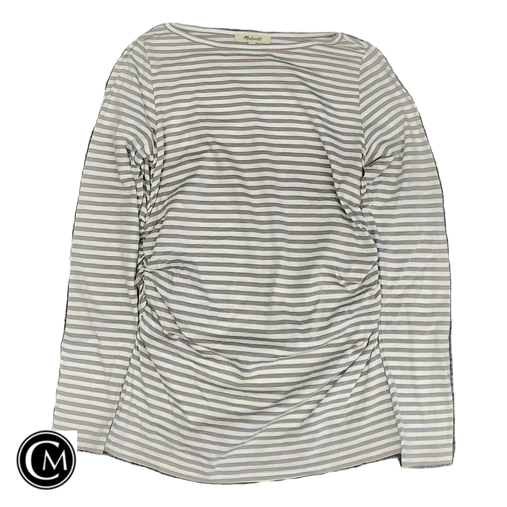Top Ls Basic By Madewell In Cream & Tan, Size: Xs image 1