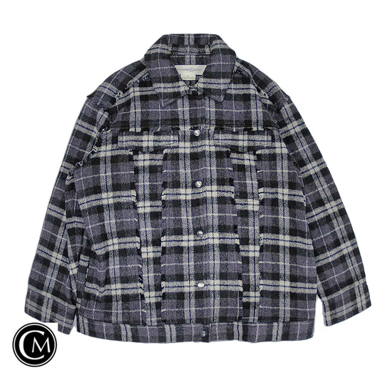 Jacket Shirt By Treasure And Bond In Plaid Pattern, Size: M image 1
