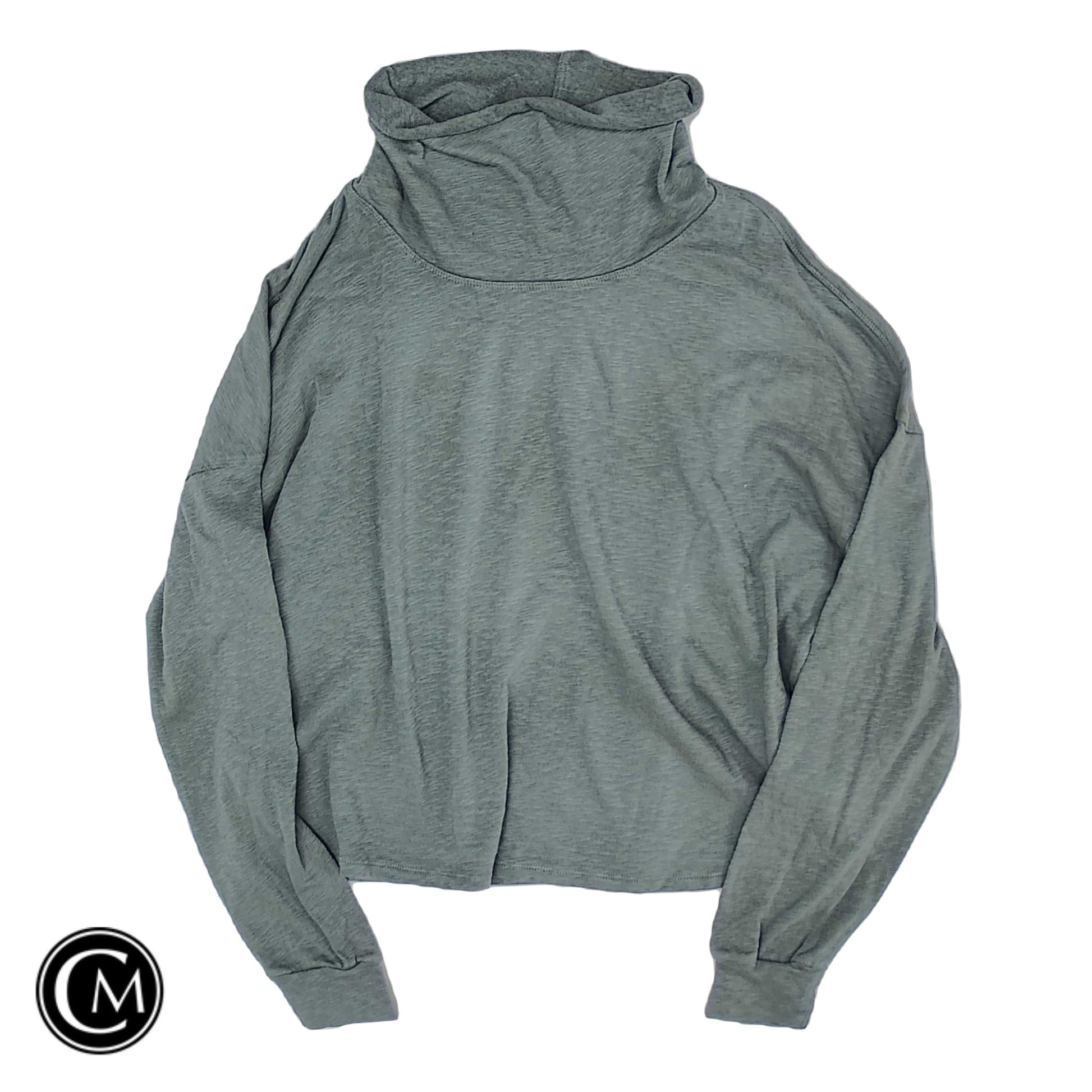 Sweatshirt Collar By Bobi In Green, Size: L image 1