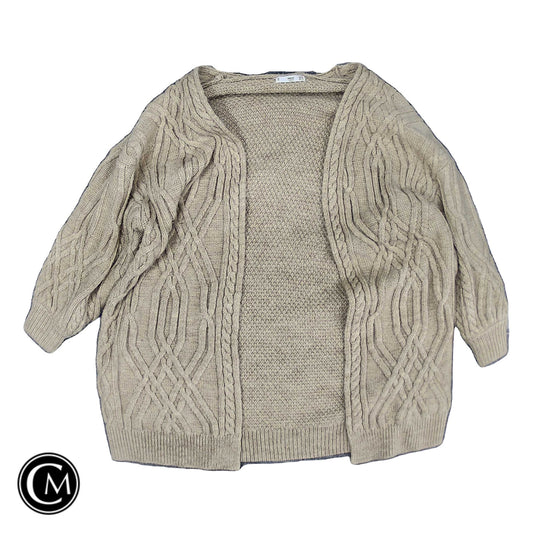 Sweater Cardigan By Mng In Tan, Size: Xs image 1