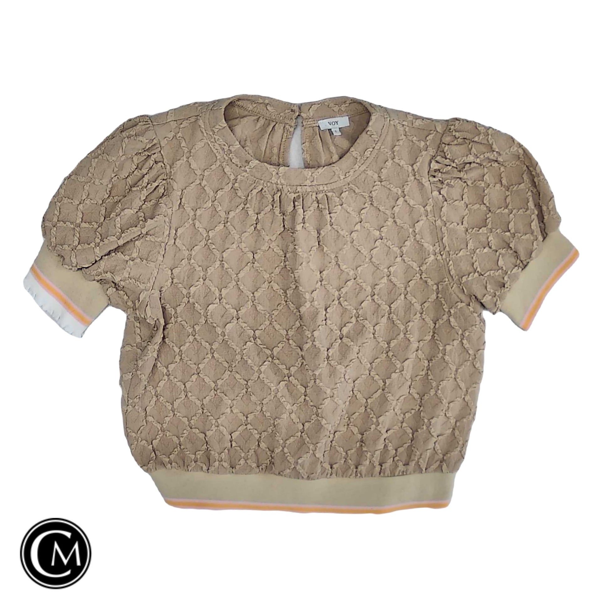 Top Ss By Voy In Tan, Size: S image 1