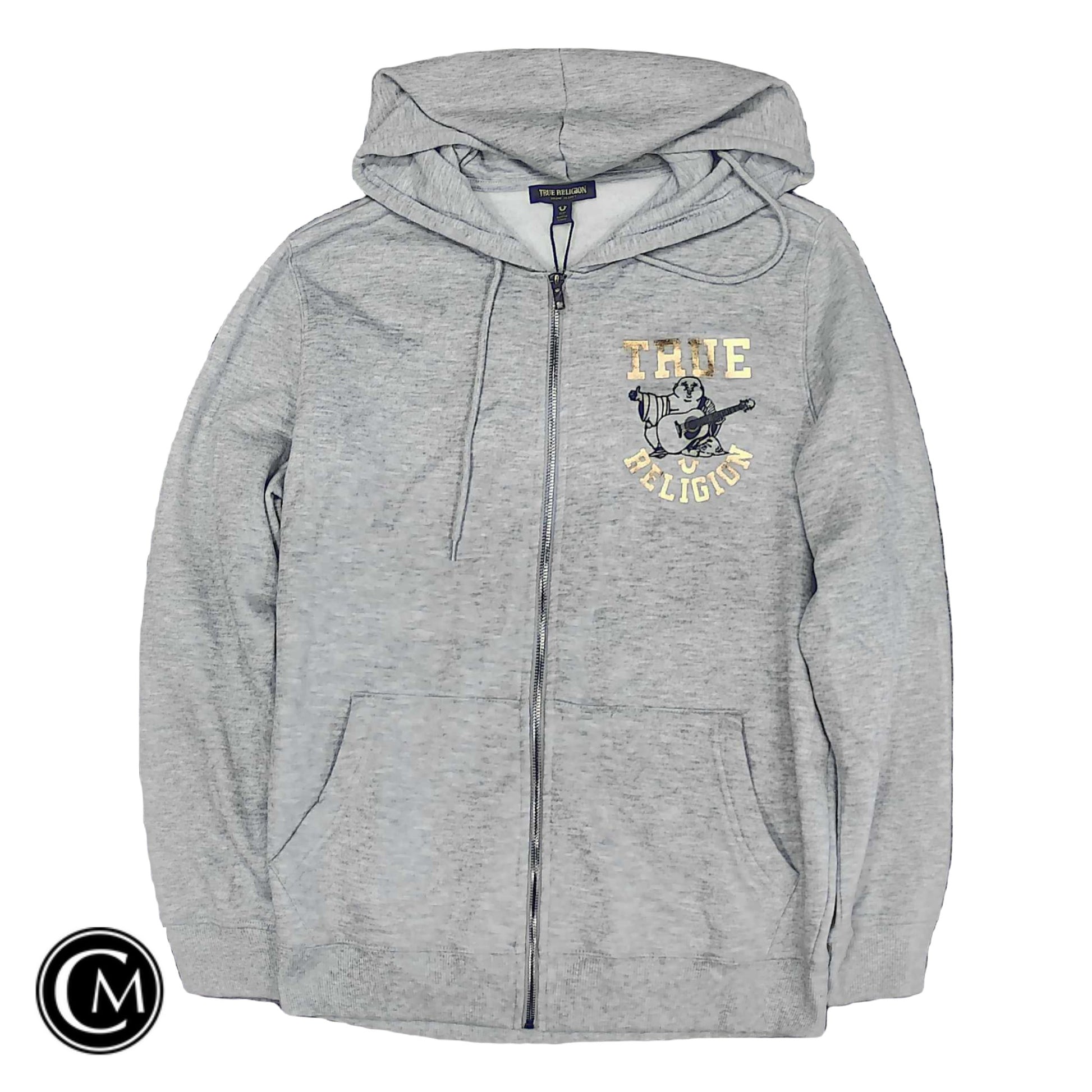 Sweatshirt Hoodie By True Religion In Grey, Size: S image 1