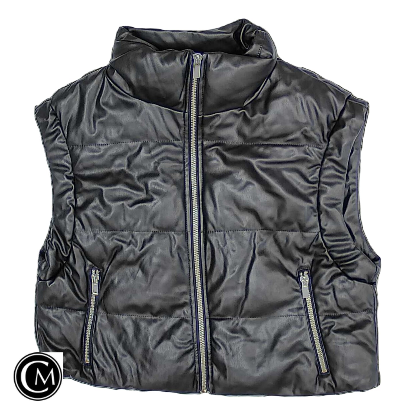 Vest Puffer & Quilted By Zara In Black, Size: Xs image 1