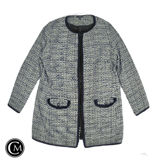 Blazer By Talbots In Black & White, Size: Mp image 1