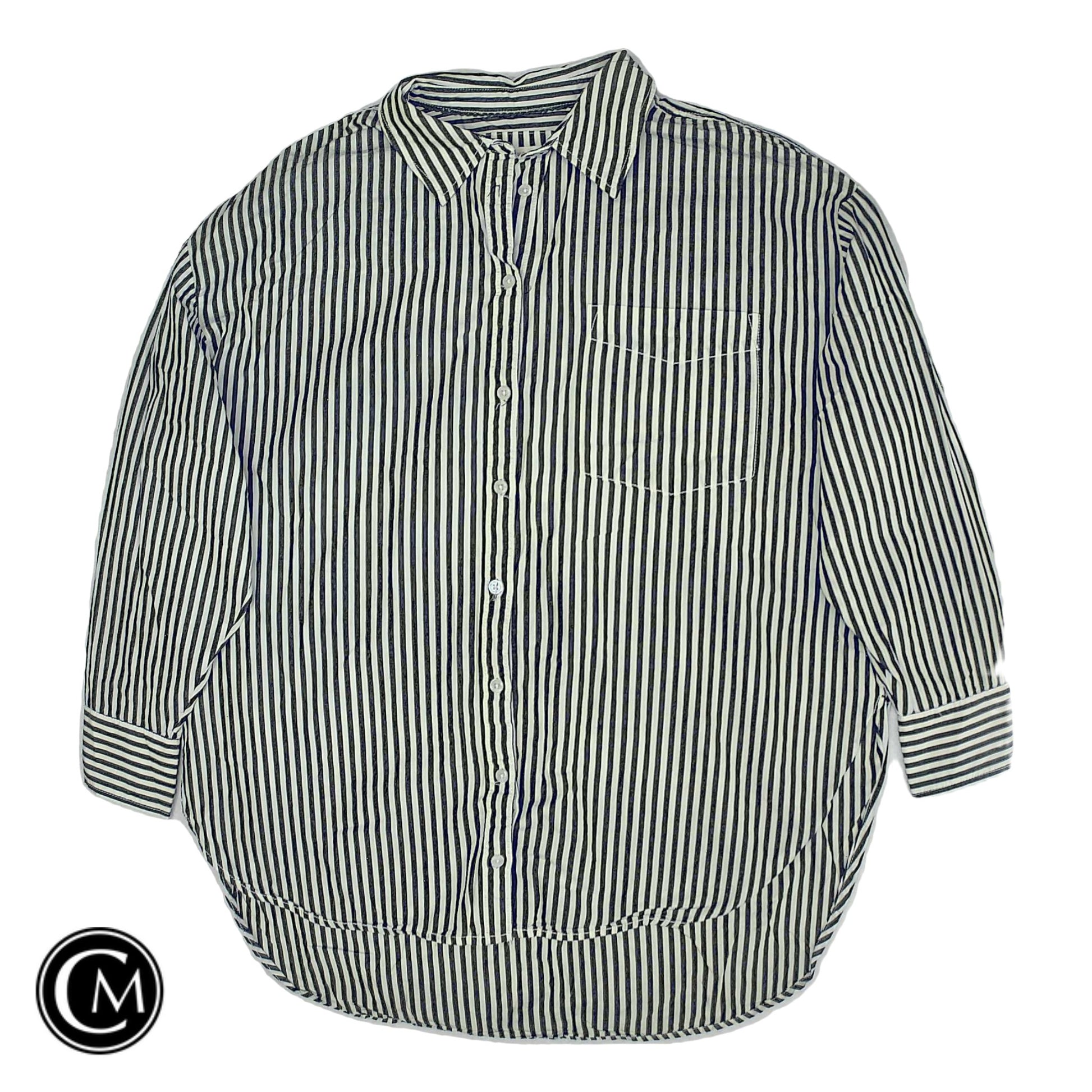 Top Ls By Maeve In Grey & White, Size: Xl image 1