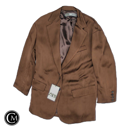 Blazer By Zara In Brown, Size: Xs image 1