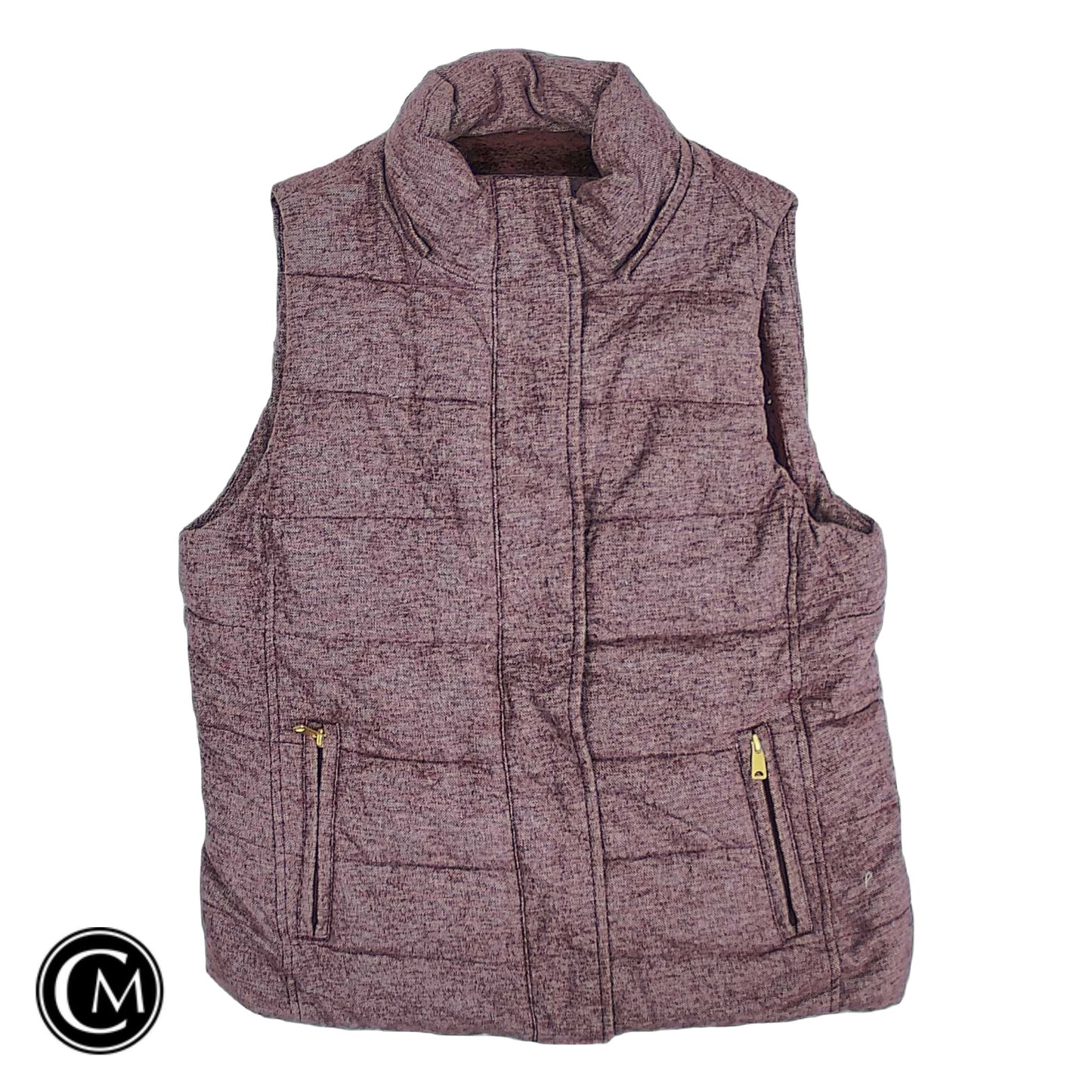 Vest Puffer & Quilted By Banana Republic In Maroon, Size: M image 1