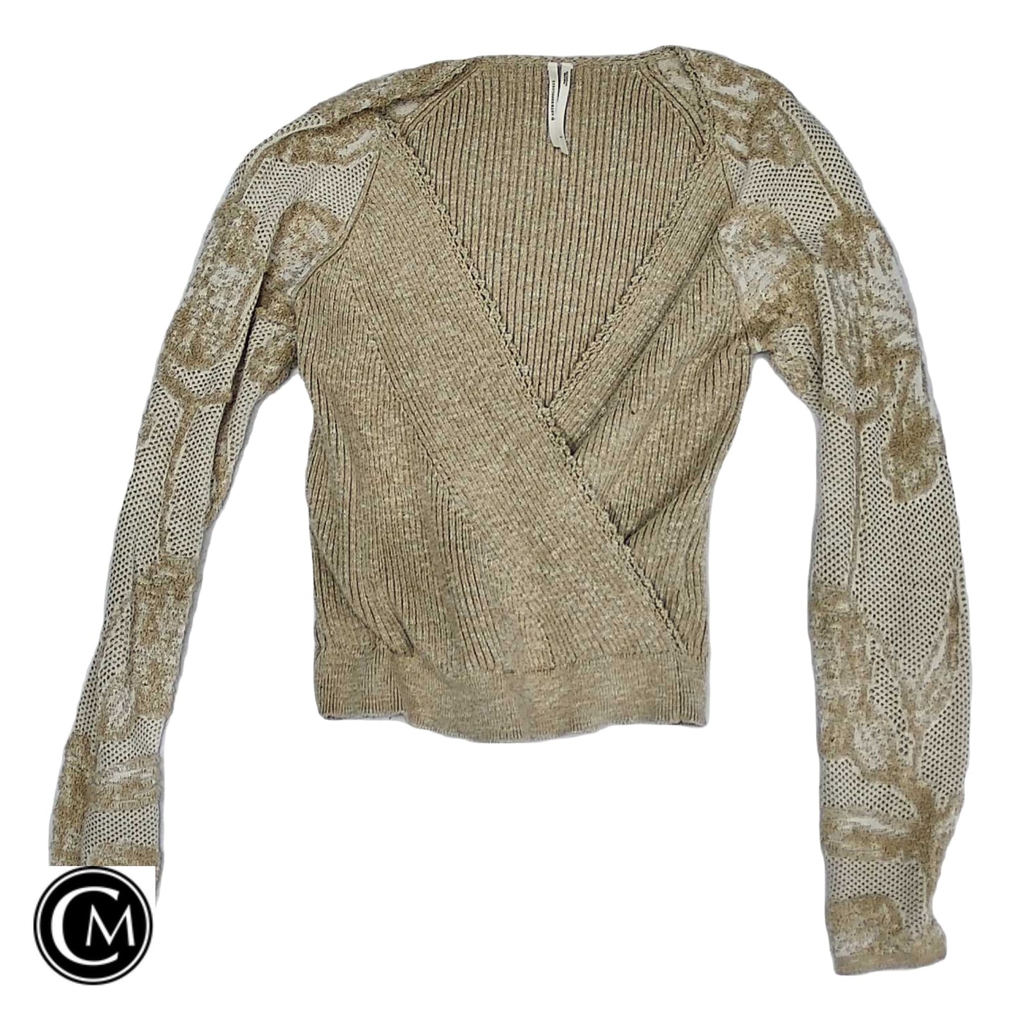Sweater By Anthropologie In Beige, Size: S image 1