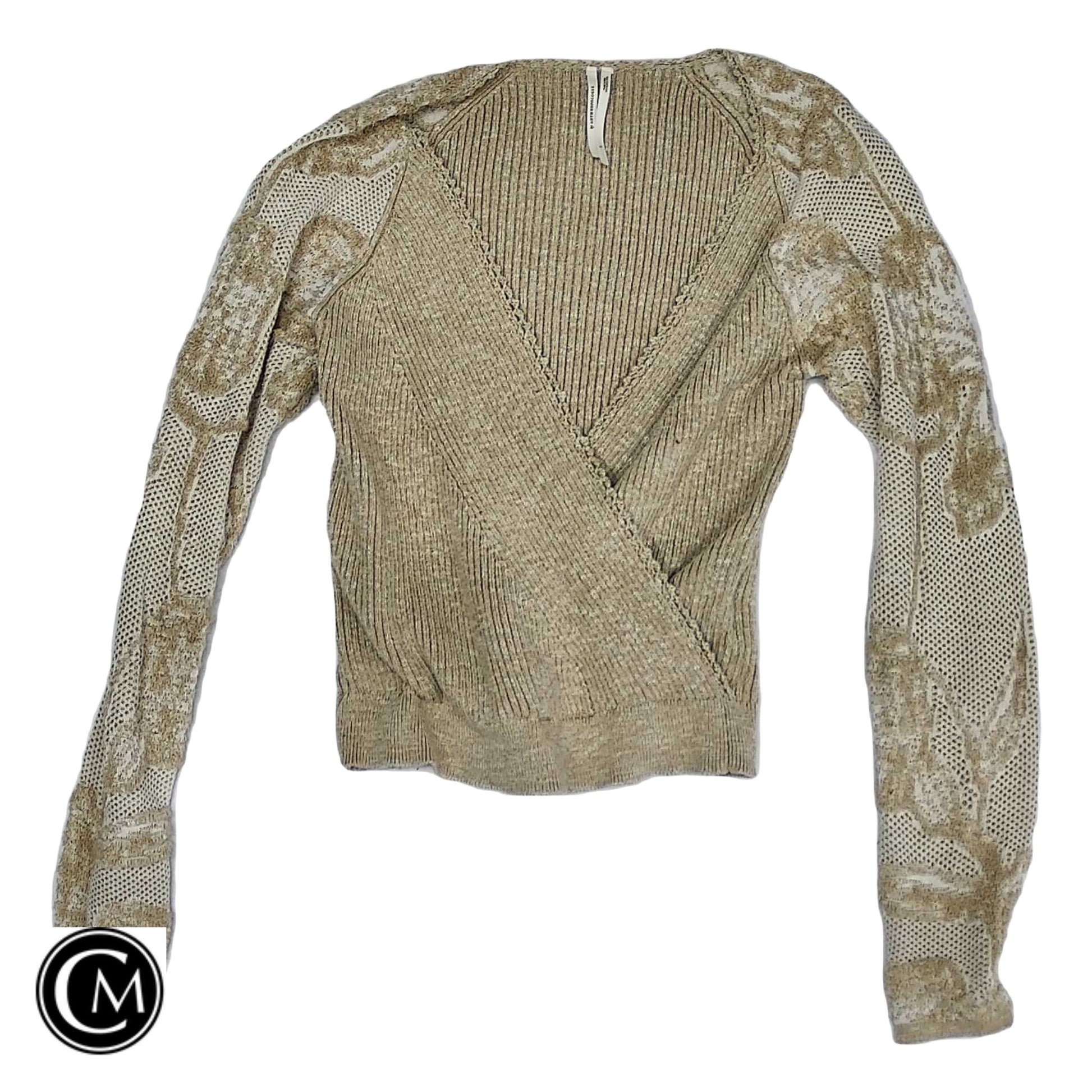Sweater By Anthropologie In Beige, Size: S image 1