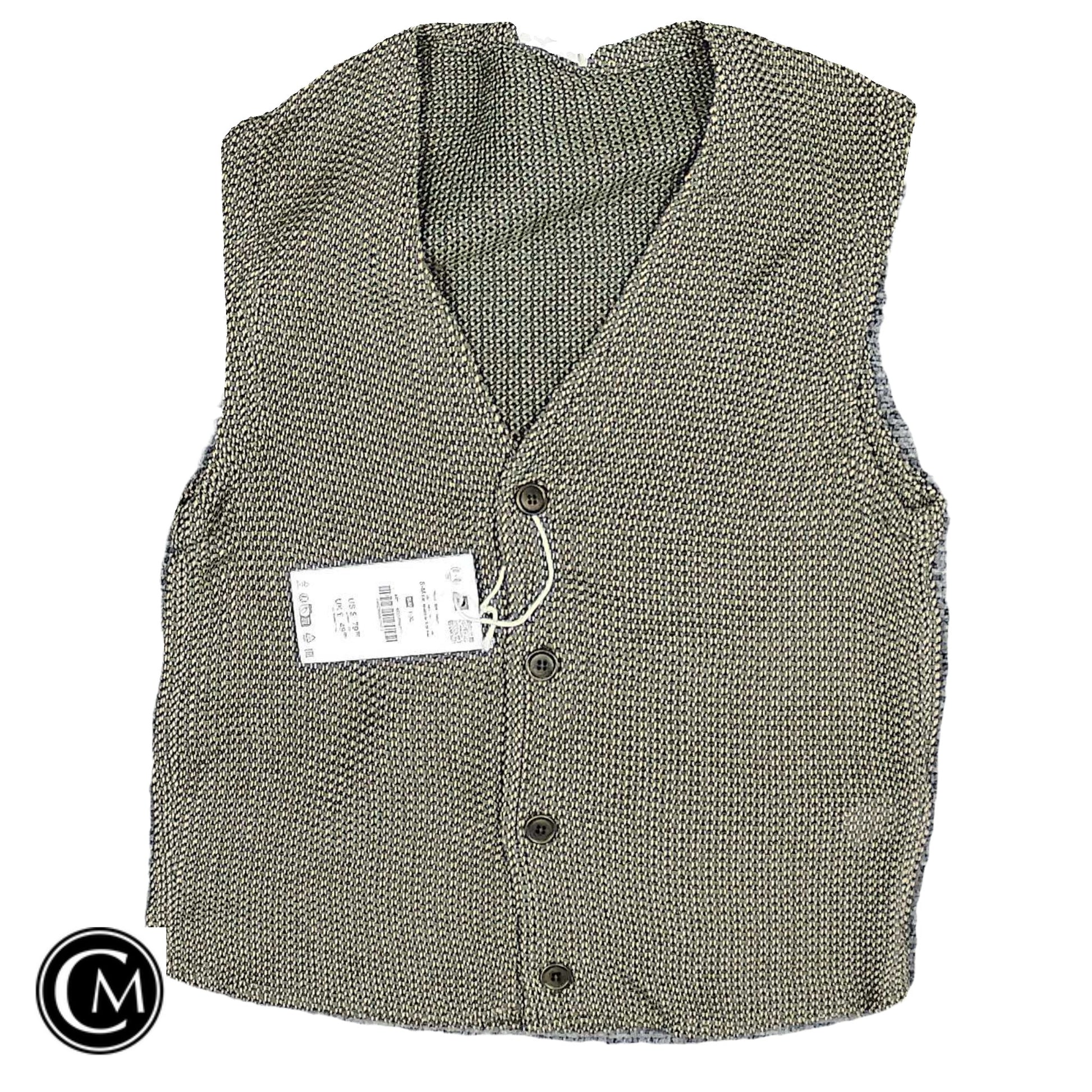 Vest Sweater By Zara In Green, Size: M image 1