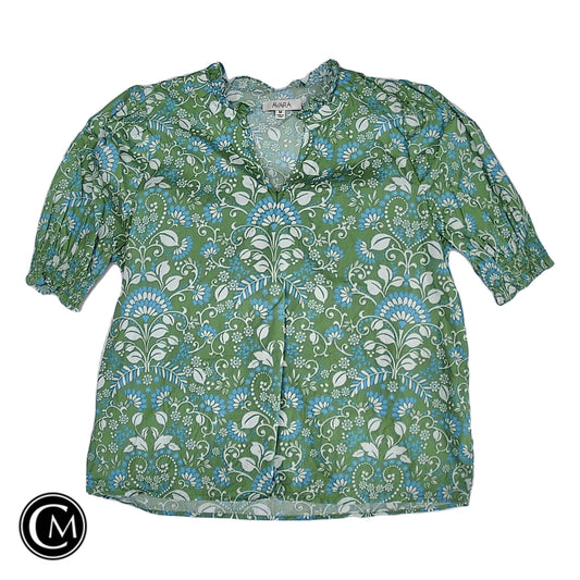 Top Ss By Clothes Mentor In Blue & Green, Size: M image 1
