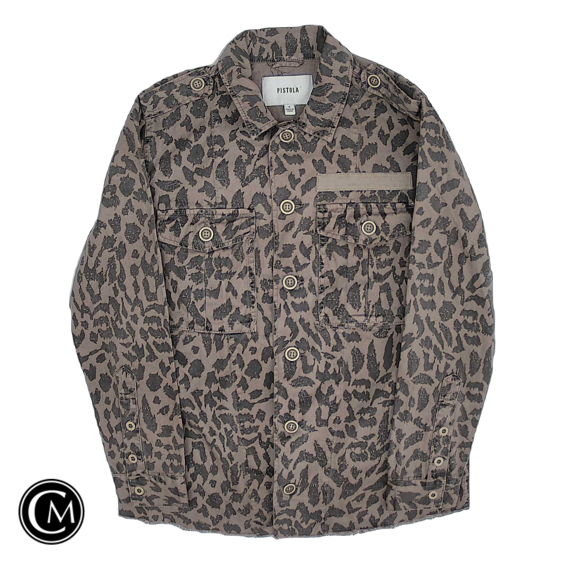 Jacket Shirt By Pistola In Brown, Size: S image 1