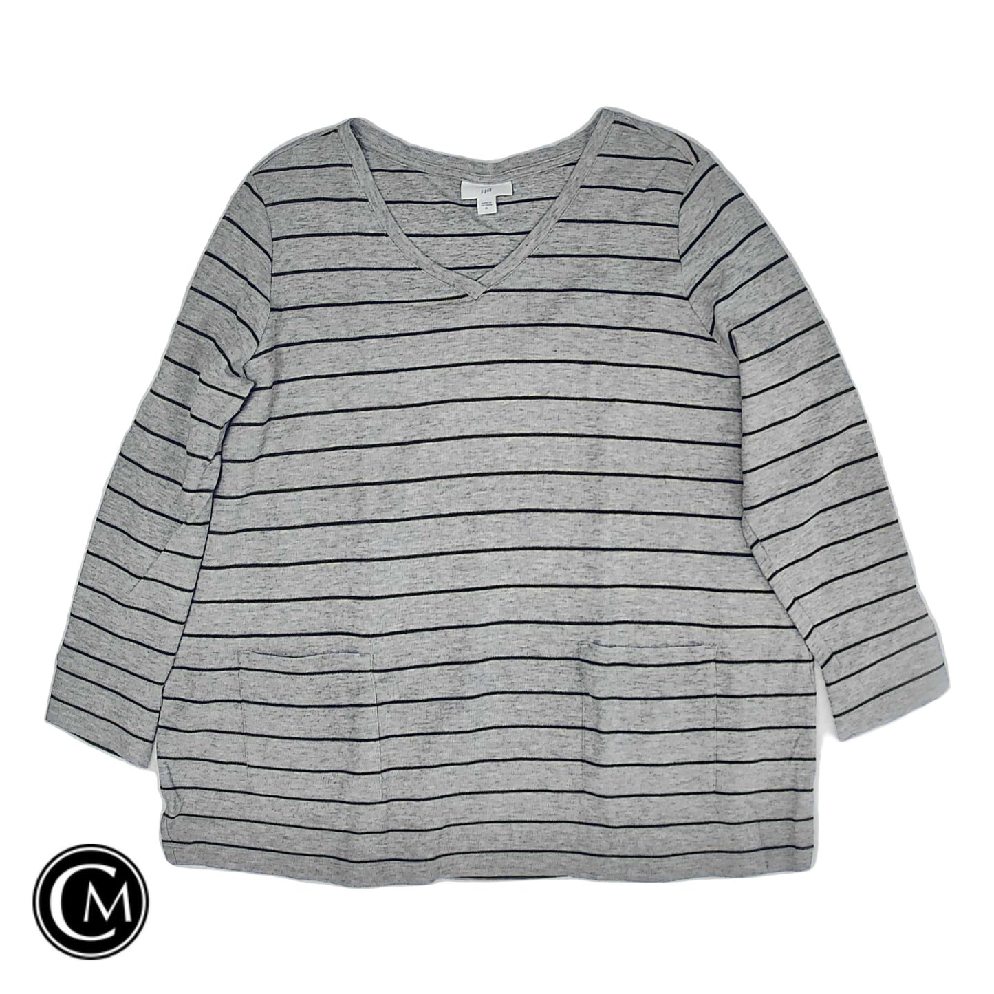 Tunic Ls By J. Jill In Grey, Size: Xl image 1