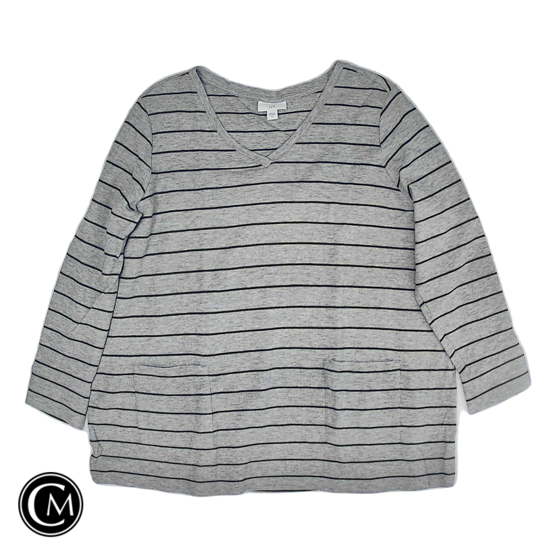 Tunic Ls By J. Jill In Grey, Size: Xl image 1