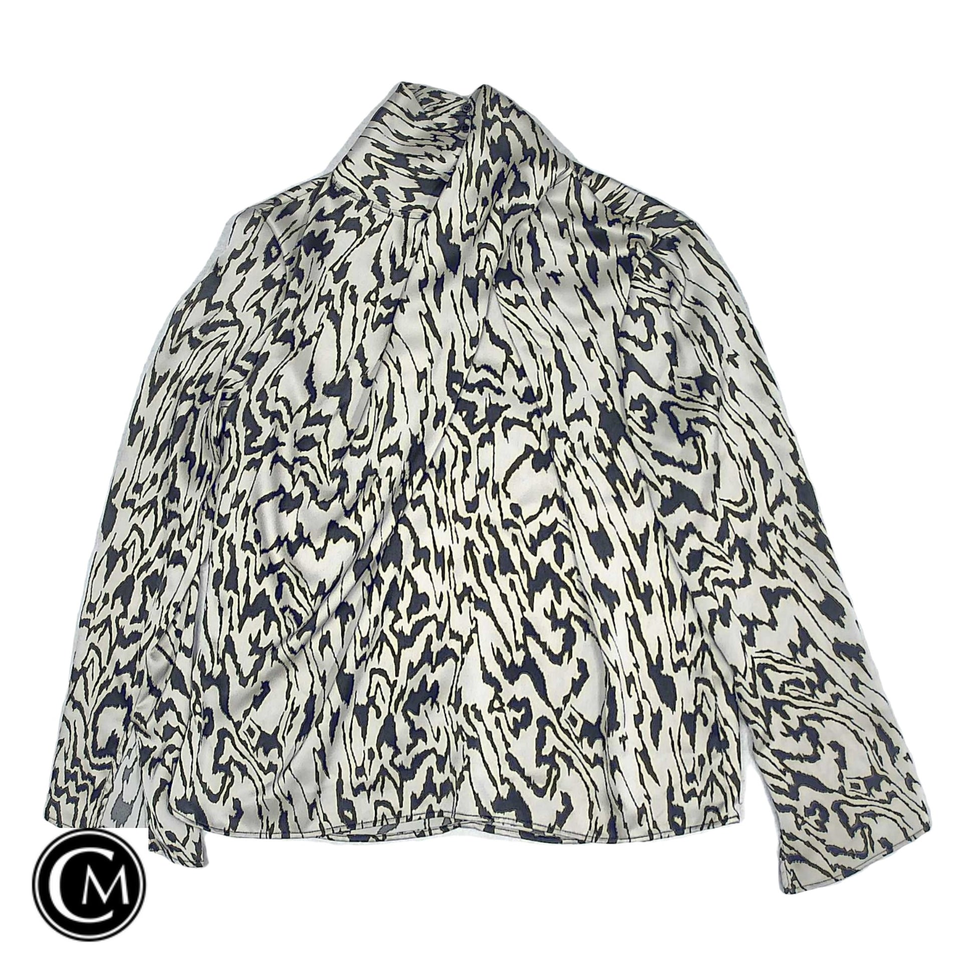 Top Ls By H&M In Black & Cream, Size: M image 1
