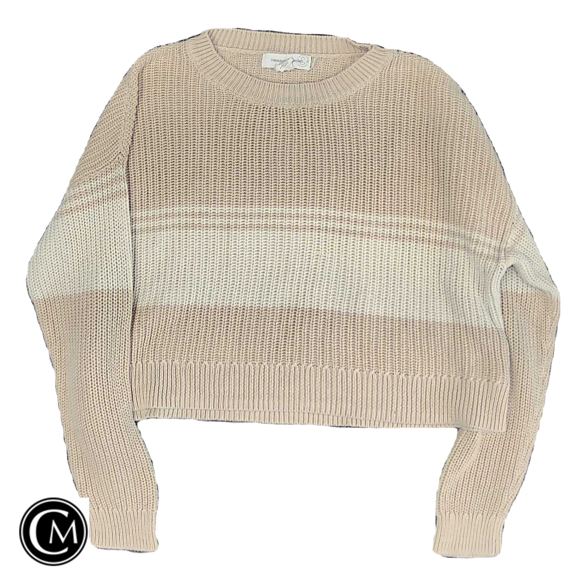 Sweater By Treasure And Bond In Beige, Size: M image 1