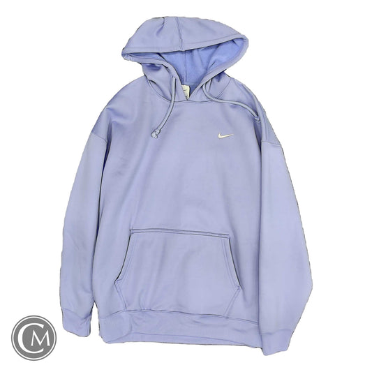 Athletic Sweatshirt Hoodie By Nike In Purple, Size: L image 1