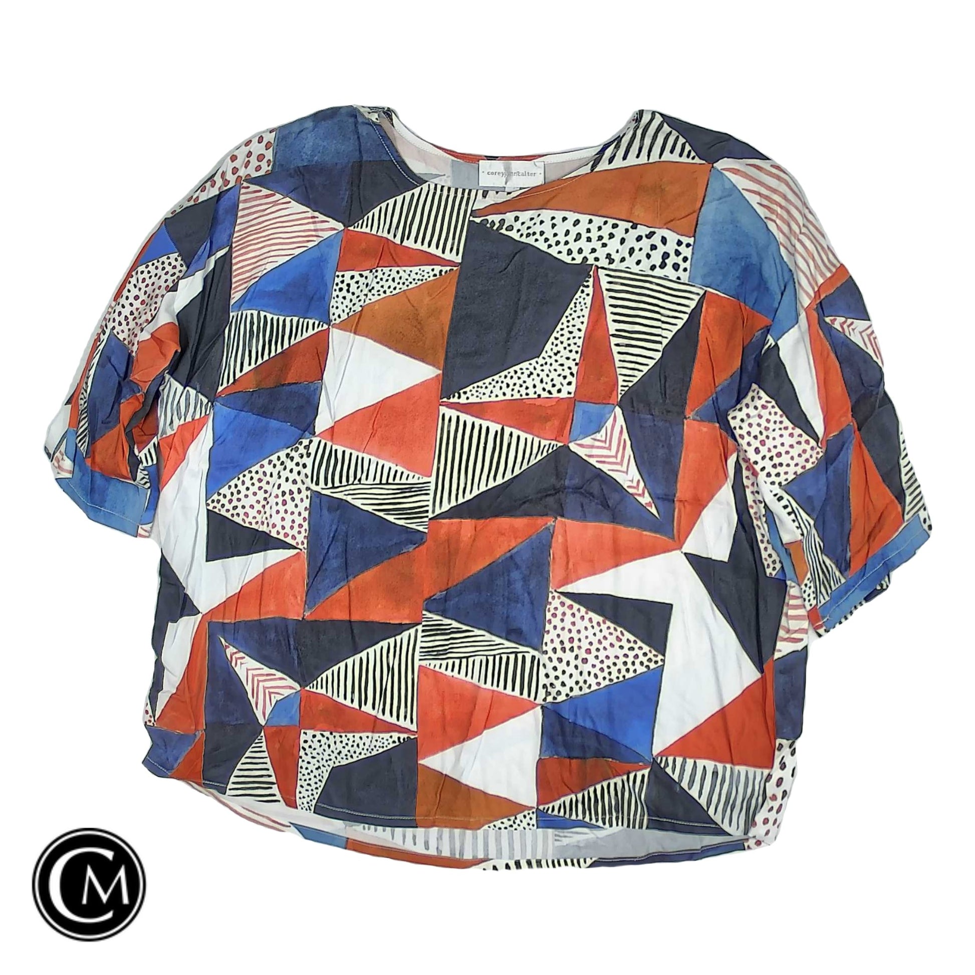 Top Ss By Corey Lynn Calter In Blue & Orange, Size: Xl image 1