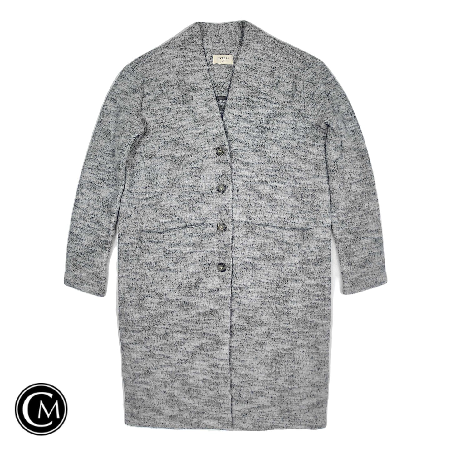 Sweater Cardigan By Everly In Grey, Size: S image 1