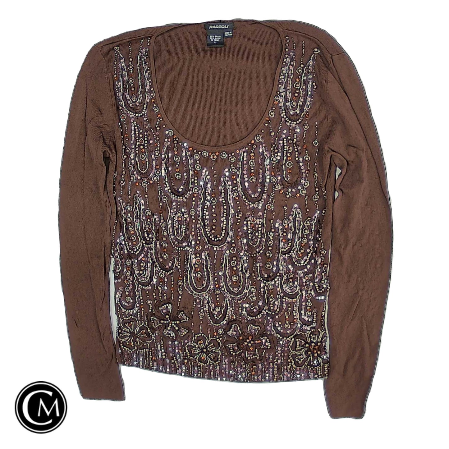 Top Ls By Radzoli In Brown, Size: L image 1