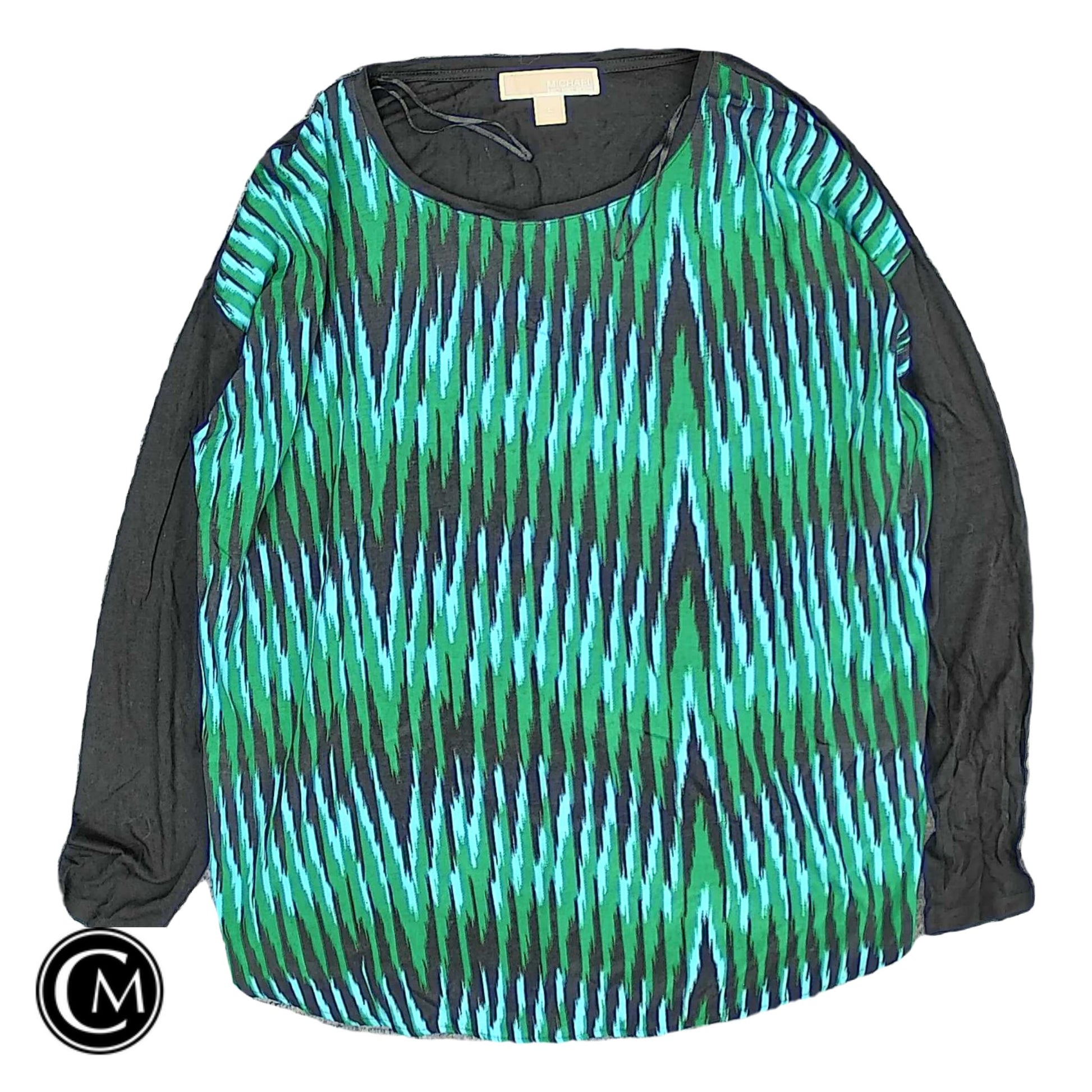 Top Ls By Michael By Michael Kors In Blue & Green, Size: L image 1