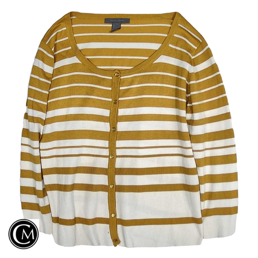 Sweater Cardigan By Ashley Stewart In Yellow, Size: 22 image 1