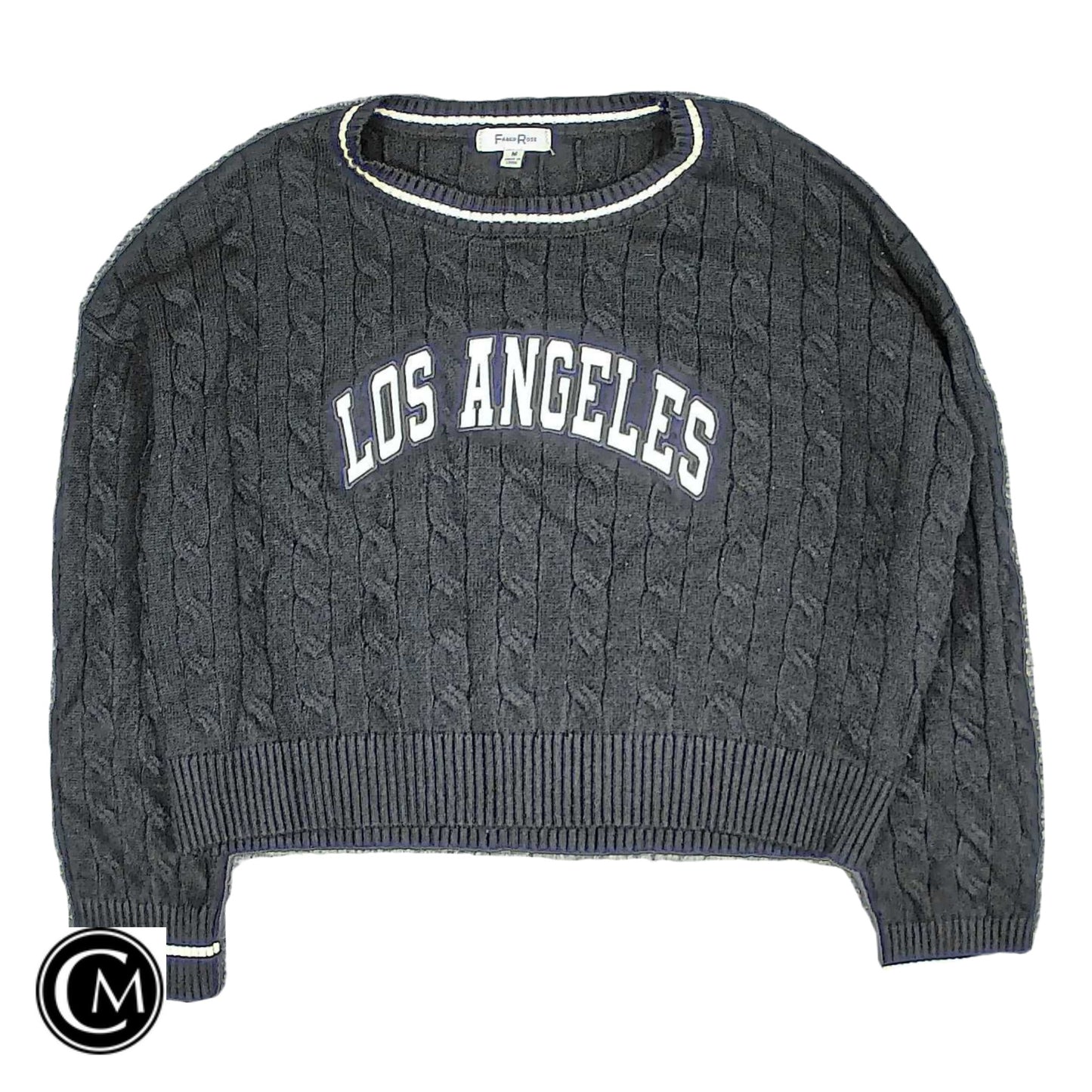 Sweater By Faded Rose In Black, Size: M image 1