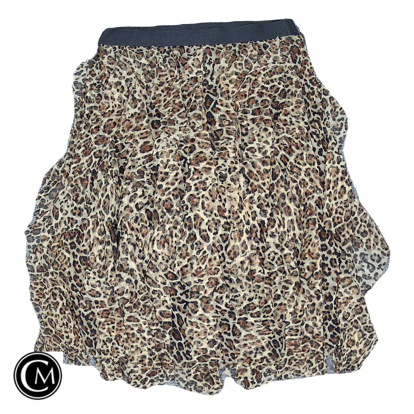 Skirt Midi By Cato In Leopard Print, Size: Xl image 1