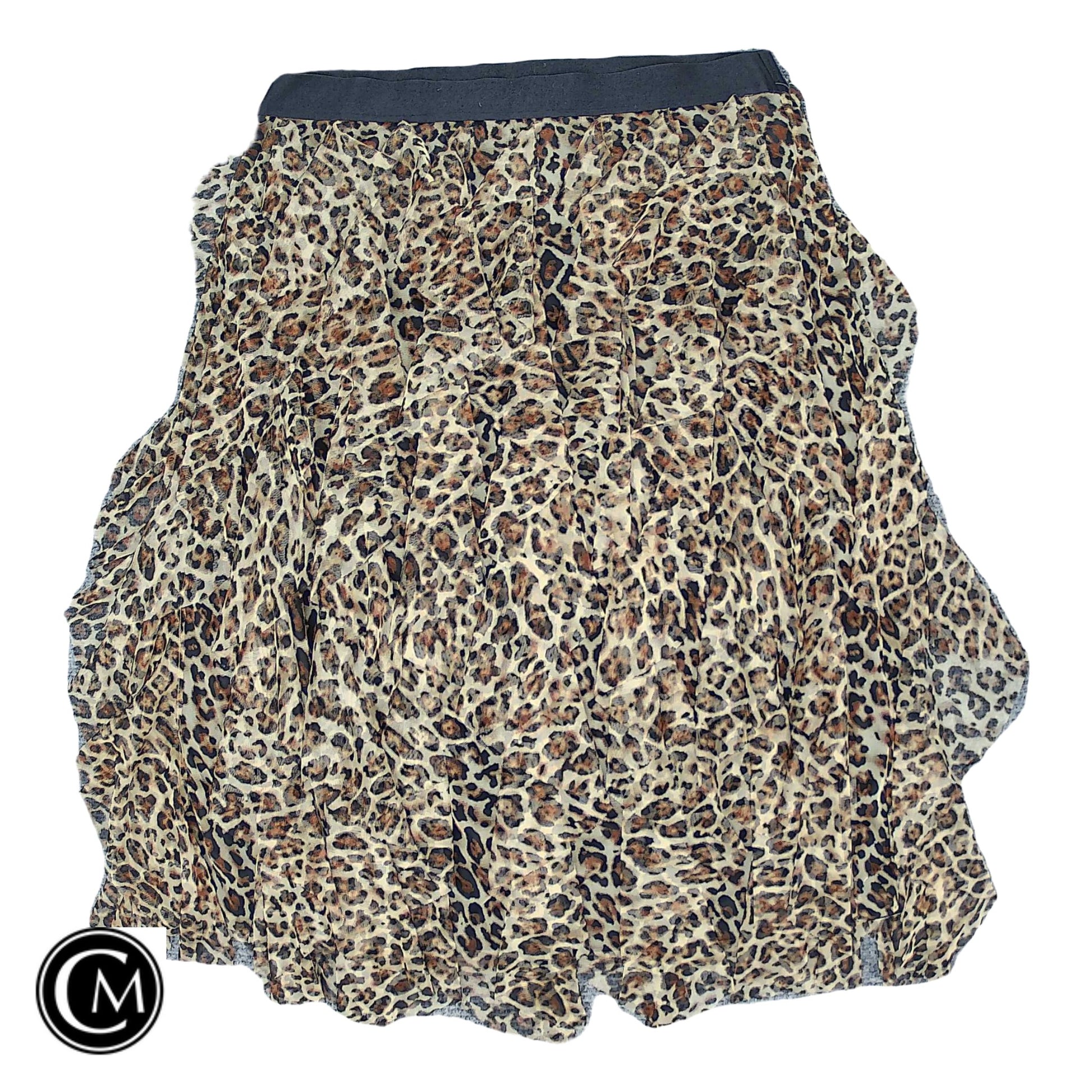 Skirt Midi By Cato In Leopard Print, Size: Xl image 1
