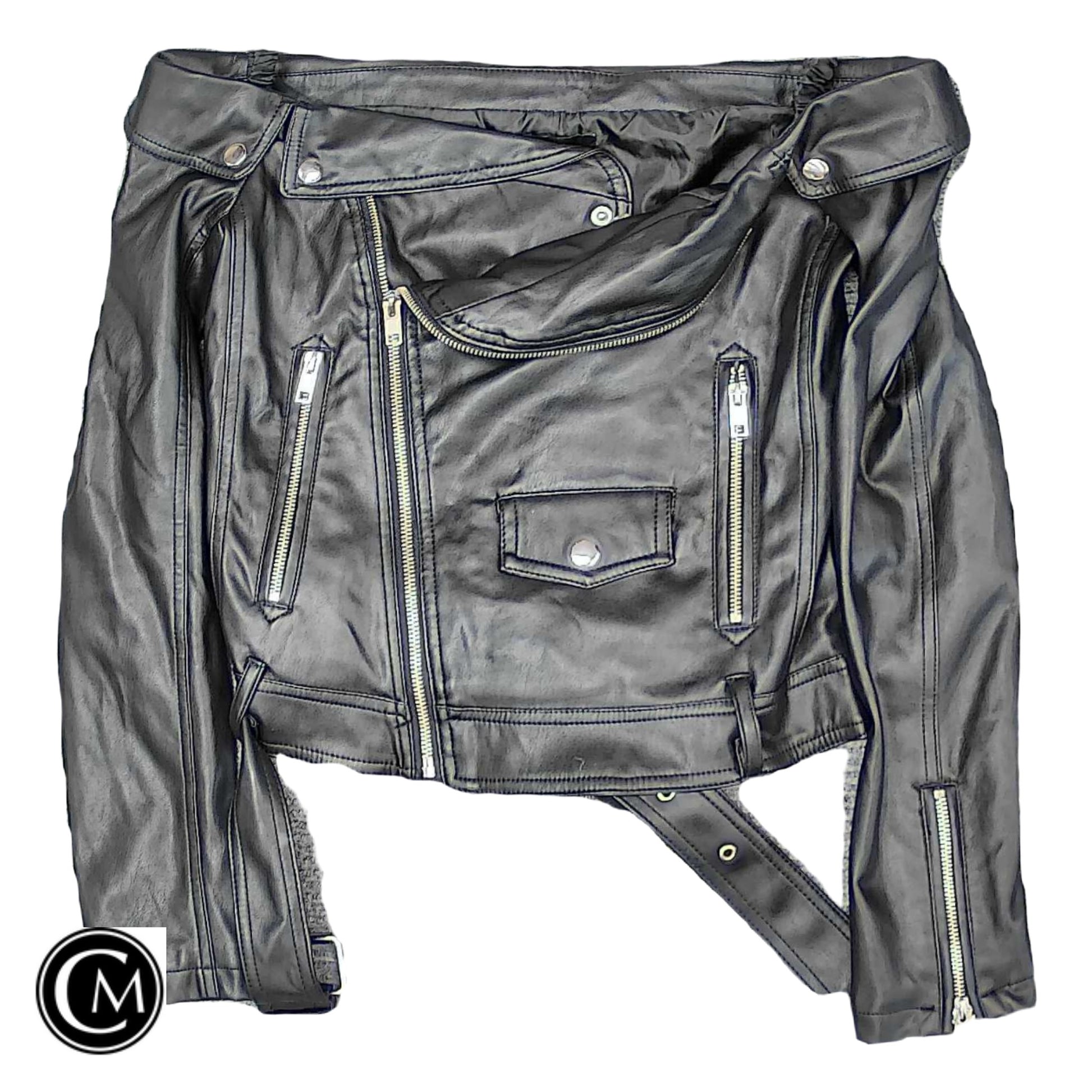 Jacket Moto By Forever 21 In Black, Size: S image 1