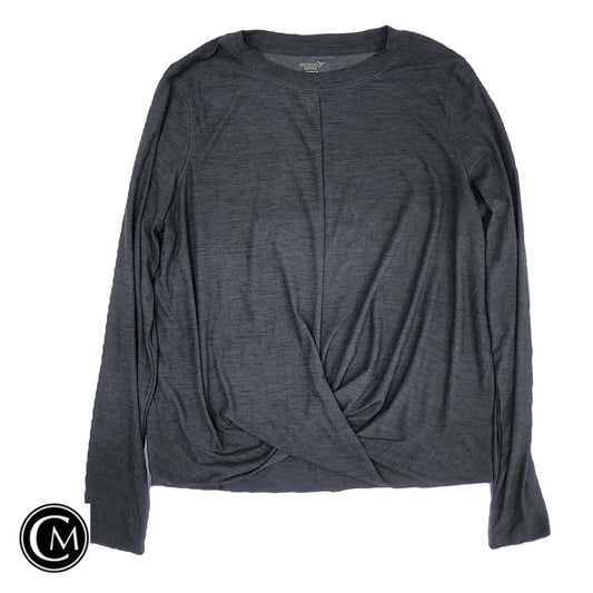 Athletic Top Ls Crewneck By Old Navy In Grey, Size: Xl image 1