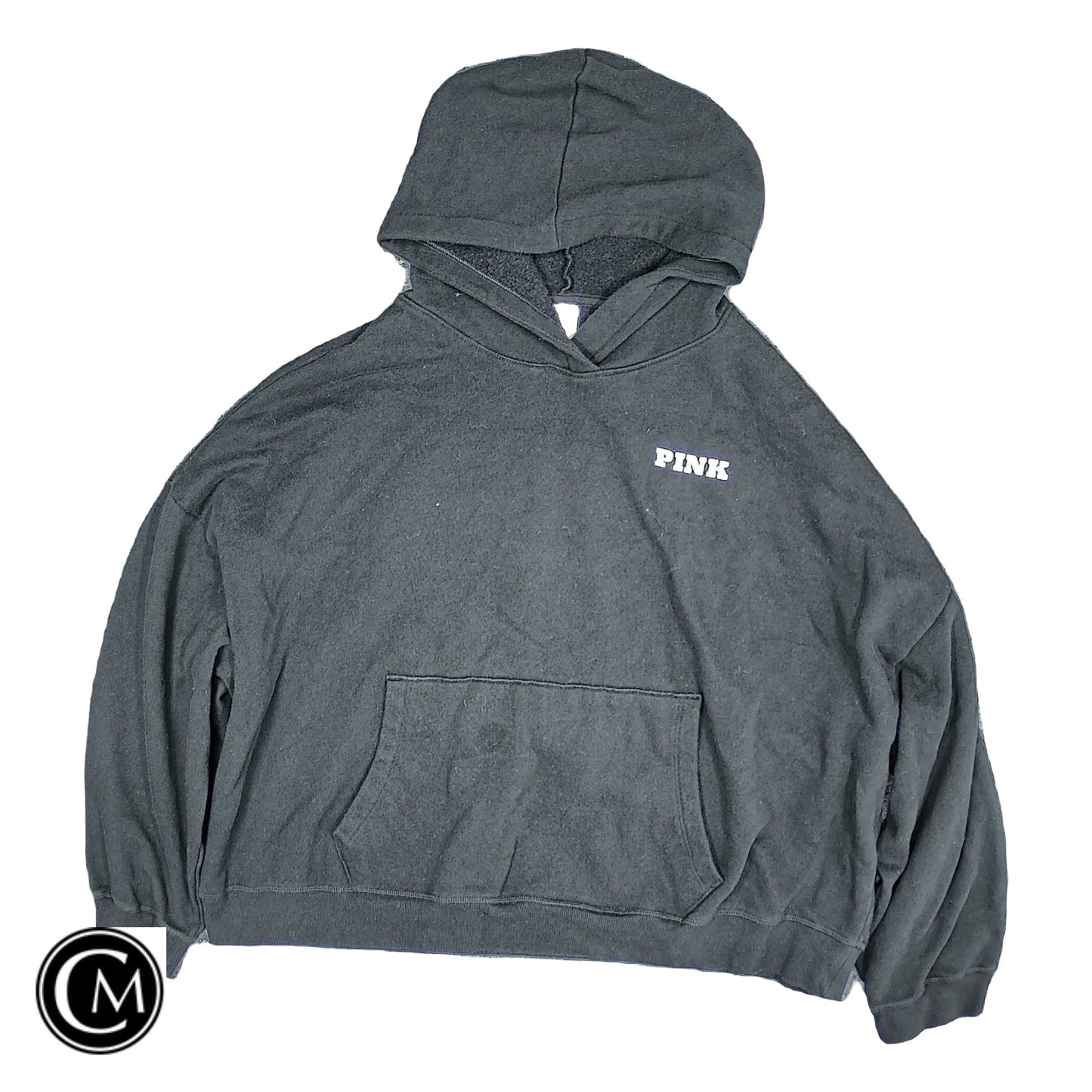 Sweatshirt Hoodie By Pink In Black, Size: Xxl image 1