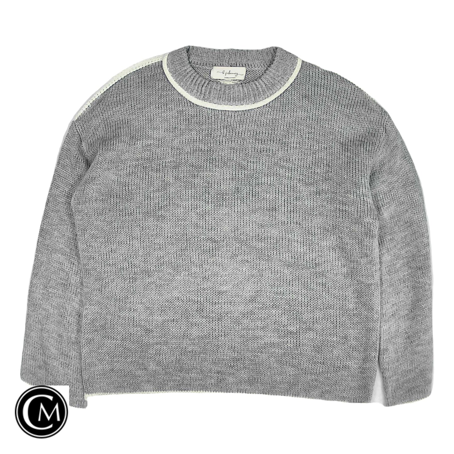 Sweater By Clothes Mentor In Grey, Size: M image 1