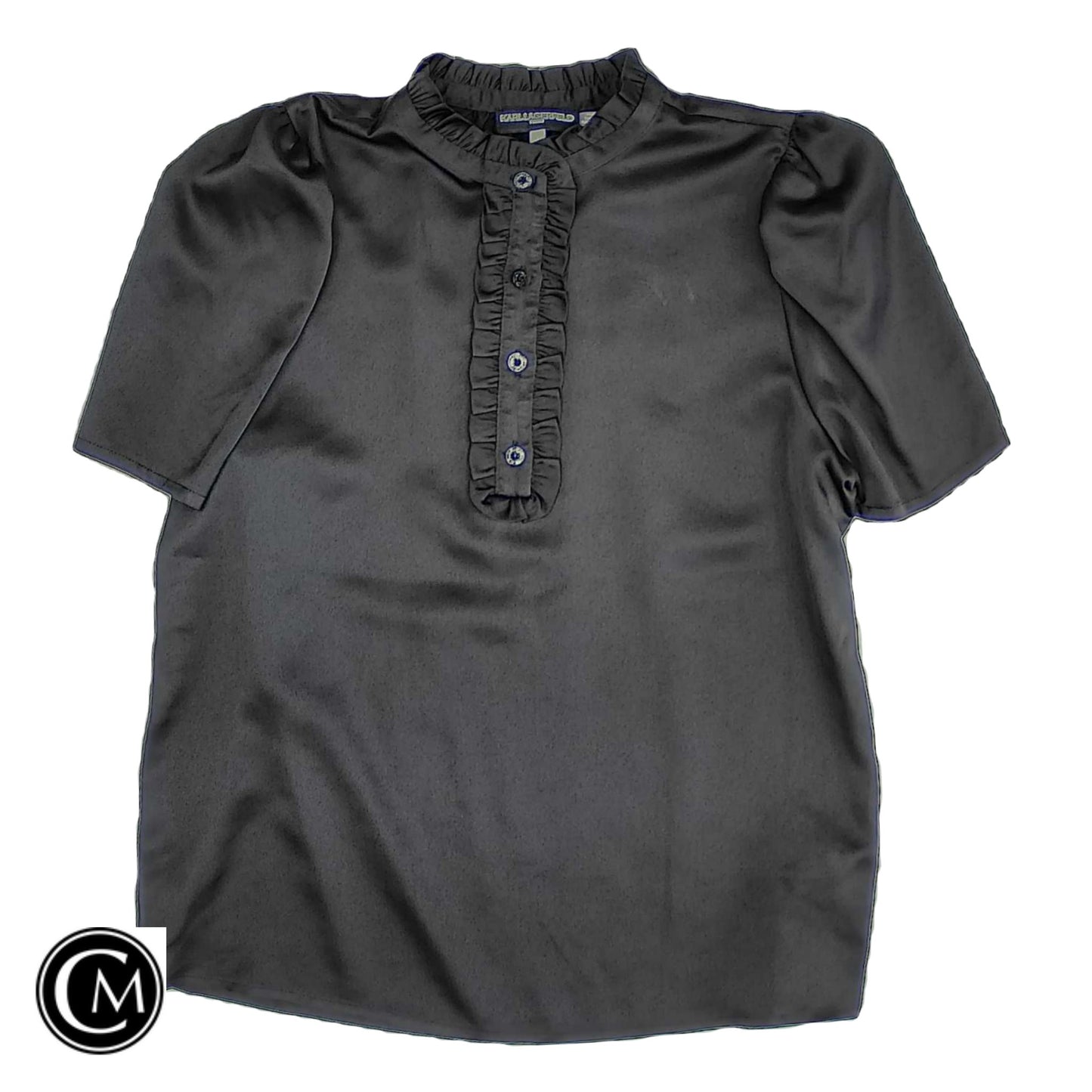 Top Ss By Karl Lagerfeld In Black, Size: S image 1