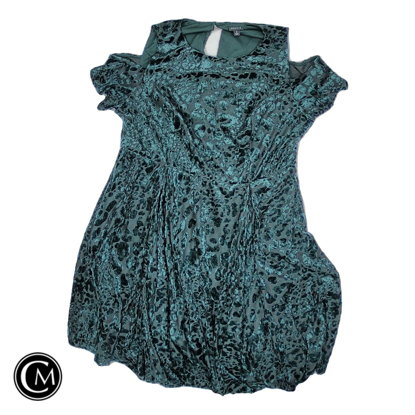 Dress Casual Short By Torrid In Black & Green, Size: 2x image 1