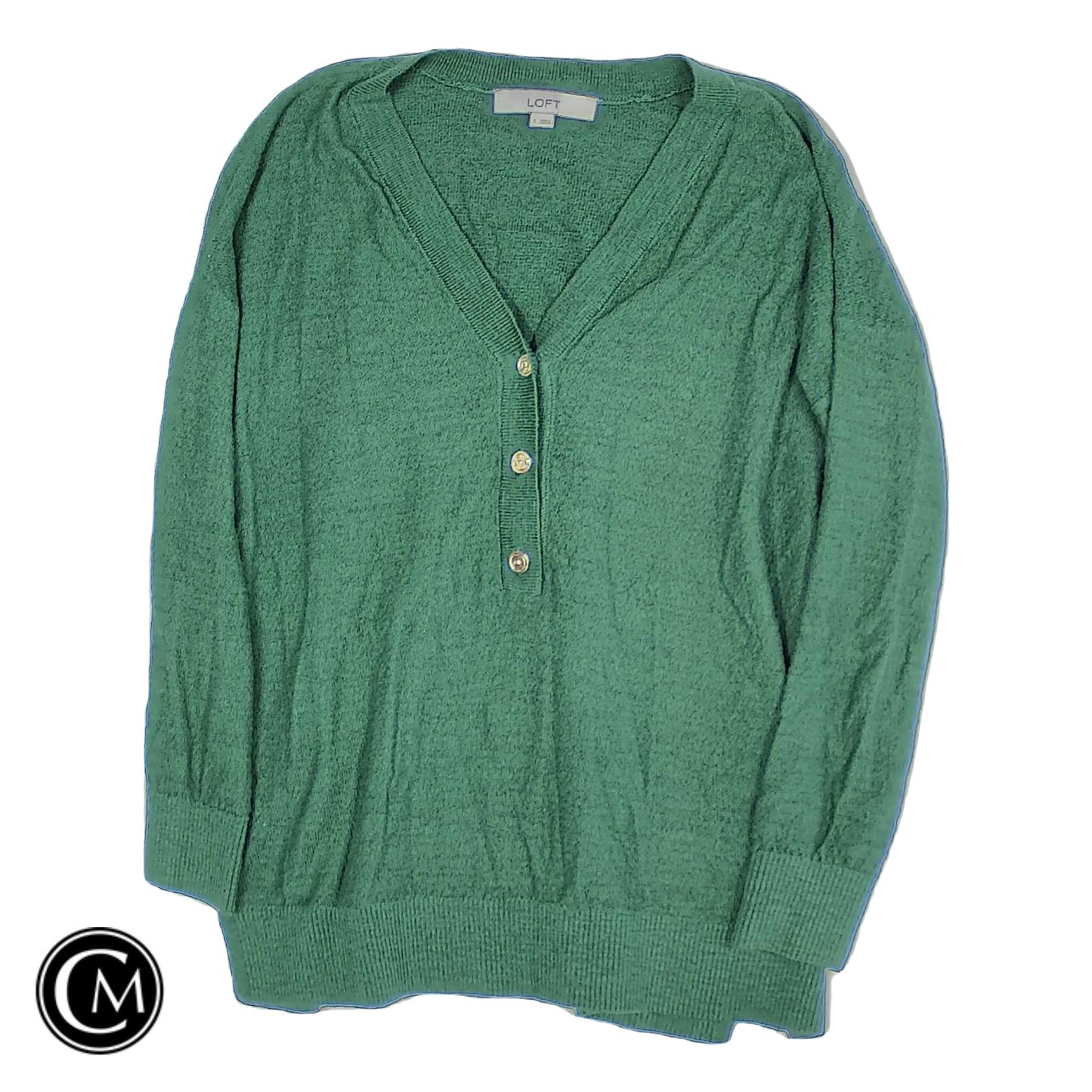 Cardigan By Loft In Green, Size: S image 1