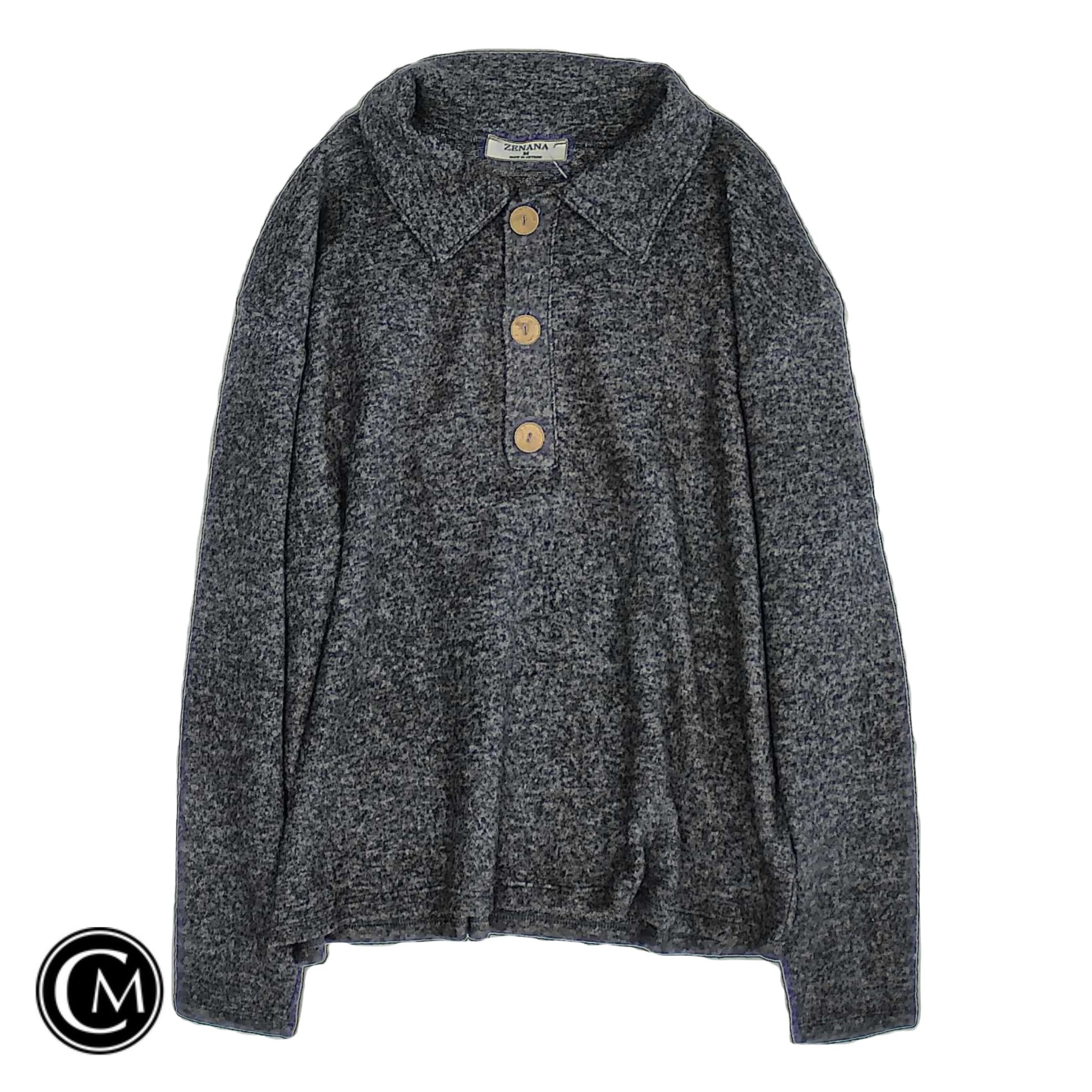 Sweater By Zenana In Grey, Size: M image 1