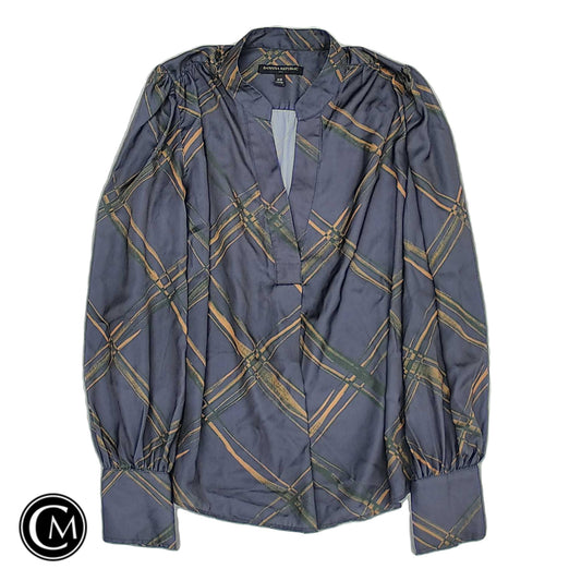 Blouse Ls By Banana Republic In Grey, Size: Xs image 1